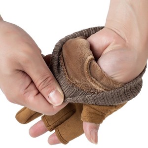 JNX Riding <b>Gloves</b> Half-Finger Fleece-Lined Warm For Commuting And <b>Gaming</b> - Product Image 5