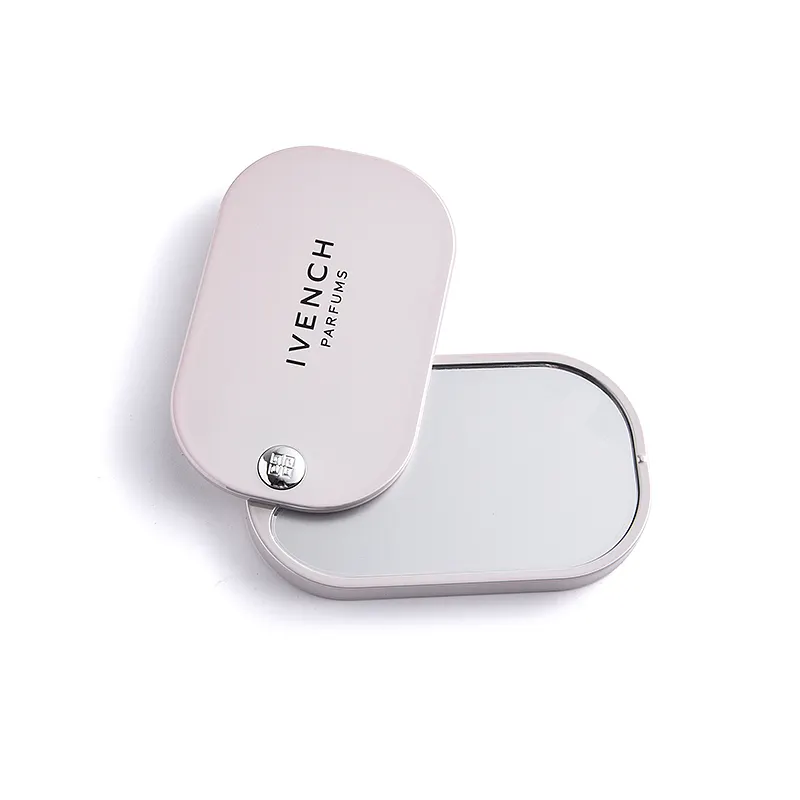 Fashion Luxury Design Rolling Type Brand Name Purse Mini Pocket Mirror For Cosmetic Set