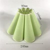 Kit d'abat-jour en tissu fait main écologique moderne E27 avec forme de fleur pour lampes de table et de sol
