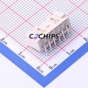 HC-XA-6AW Wire-to-Board Pin Header Bent Lead Through Hole,P=2.5mm Connector 1x6P 2.5mm Right Angle Insert XA - Product Image 2