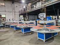 Presse à chaud rotative hydraulique 4 stations 16x20 pour céramique, bois, acrylique, coton, vinyle, vêtements de sport, manches, polos et t-shirts