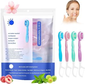 <span class=keywords><strong>Kit</strong></span> dentaire portable 5-en-1 en gros : <span class=keywords><strong>brosse</strong></span>, fil dentaire, dentifrice et 12 mini-brosses <span class=keywords><strong>à</strong></span> dents de <span class=keywords><strong>voyage</strong></span> - Product Image 1