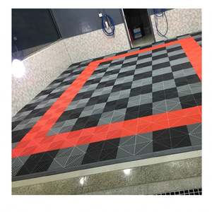 400x400x18mm Carreaux de sol de garage de stationnement durables Tapis de sol de voiture en plastique - Product Image 2