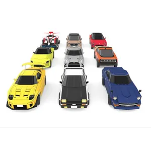 2024 new DIY Paper Art APP remote control racing car with replaceable appearance toy car kids new rc interactive toys Puzzle