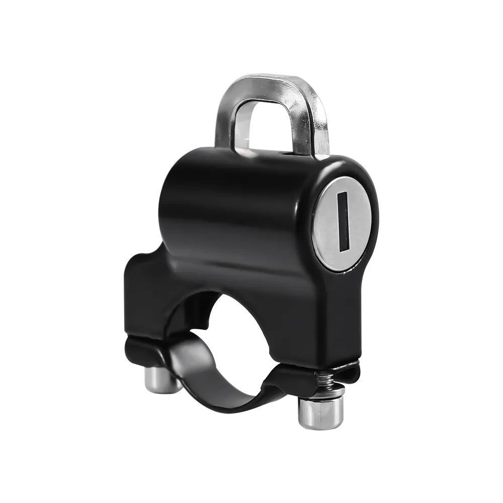 Aluminum alloy key lock bicycle metal grip ring lock ultra light mini bike helmet Lock
