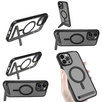 Casing Magnetik Transparan untuk iPhone 16 Pro Max 17 Air 15 14 13 12 11 Plus, Aksesoris Elektronik Anti Benturan