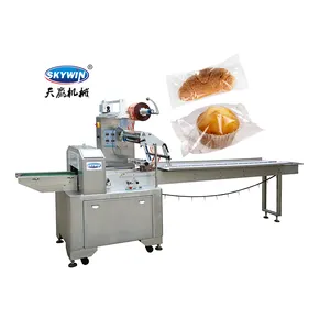Full Automatic Horizontal Small Cookies Biscuit Packing Machine Pillow Cookie Wafer Biscuit Packing Machine