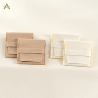 Auralux gros mode luxe petit 80*80mm voyage bijoux sac de rangement microfibre bijoux emballage pochette