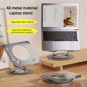 Support ergonomique pliable pour ordinateur portable et tablette, en métal robuste et durable, avec dossier creux, réglable à 360 degrés, pour usage au bureau et à domicile - Product Image 4