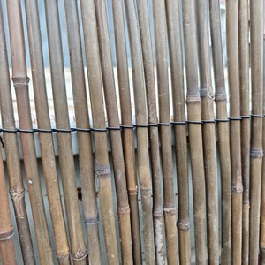 Clôture extérieure en <span class=keywords><strong>bambou</strong></span> tressé carbonisé de 2,5 m x <span class=keywords><strong>3</strong></span> m, facilement assemblable pour la décoration et la vente en gros de <span class=keywords><strong>bambou</strong></span> de tiges de thé - Product Image 2