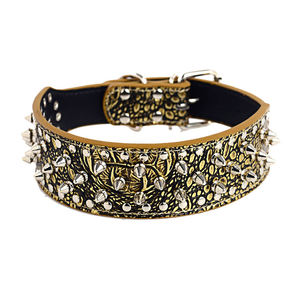 Collier pour <span class=keywords><strong>chien</strong></span> punk, grand collier pour <span class=keywords><strong>chien</strong></span> résistant aux morsures, collier pour <span class=keywords><strong>chien</strong></span> en cuir, vente en gros - Product Image 4