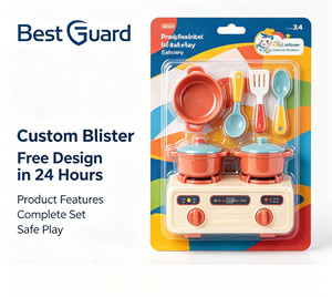 Service de fabrication de blisters sur mesure, boîtier de forme personnalisée accompagné d'une carte en papier pour jouets en <span class=keywords><strong>plastique</strong></span> assortis - Product Image 2