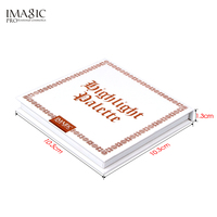 Palette de fards à paupières IMAGIC, cosmétique végétalien, haute pigmentation, longue tenue, maquillage pour la peau, poudre pressée, bronzer pour la revente privée