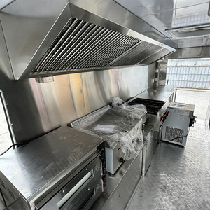 Commercial Lemonade Shop Street Coffee Mini Cart Fully Equipped Round Truck Mobile <b>Kitchen</b> Food Trailers - Product Image 6