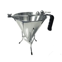Distributeur de pâte à pâtisserie en acier inoxydable 304 Dontalen, support de service pour buffet, pour restaurant, hôtel, utilisation pour takoyaki, gâteaux, desserts, boulangerie