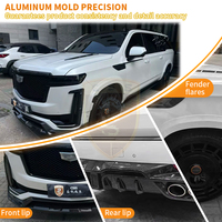 Kit carrosserie en fibre de carbone pour Cadillac Escalade : Lame avant, diffuseur arrière, aileron arrière, extensions de passage de roue, aérations de garde-boue, coques de rétroviseurs