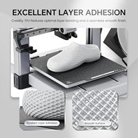 Filament en polyuréthane thermoplastique (TPU) 1,75 mm noir 1 kg flexible pour imprimantes 3D FDM