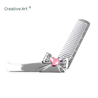 Peignes à cheveux pliants de luxe peigne pliable brosse Mini Portable pliant taille de voyage petits peignes de poche pour les femmes