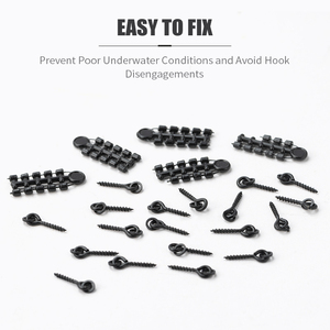 LUSHAZER 70 pcs/set Carp Fishing Screw Swivel Stopper Beads Set Rig Accessories Hook Bait Holder Anti emmêlement Connector Tackle - Product Image 4