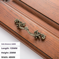 Poignées de porte et boutons de meubles en bronze antique, design européen pour armoires, tiroirs et placards, vente en gros d'usine