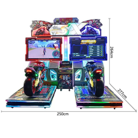 Simulateur de conduite dynamique de vol d'avion de course de mouche à pièces d'arcade d'amusement
