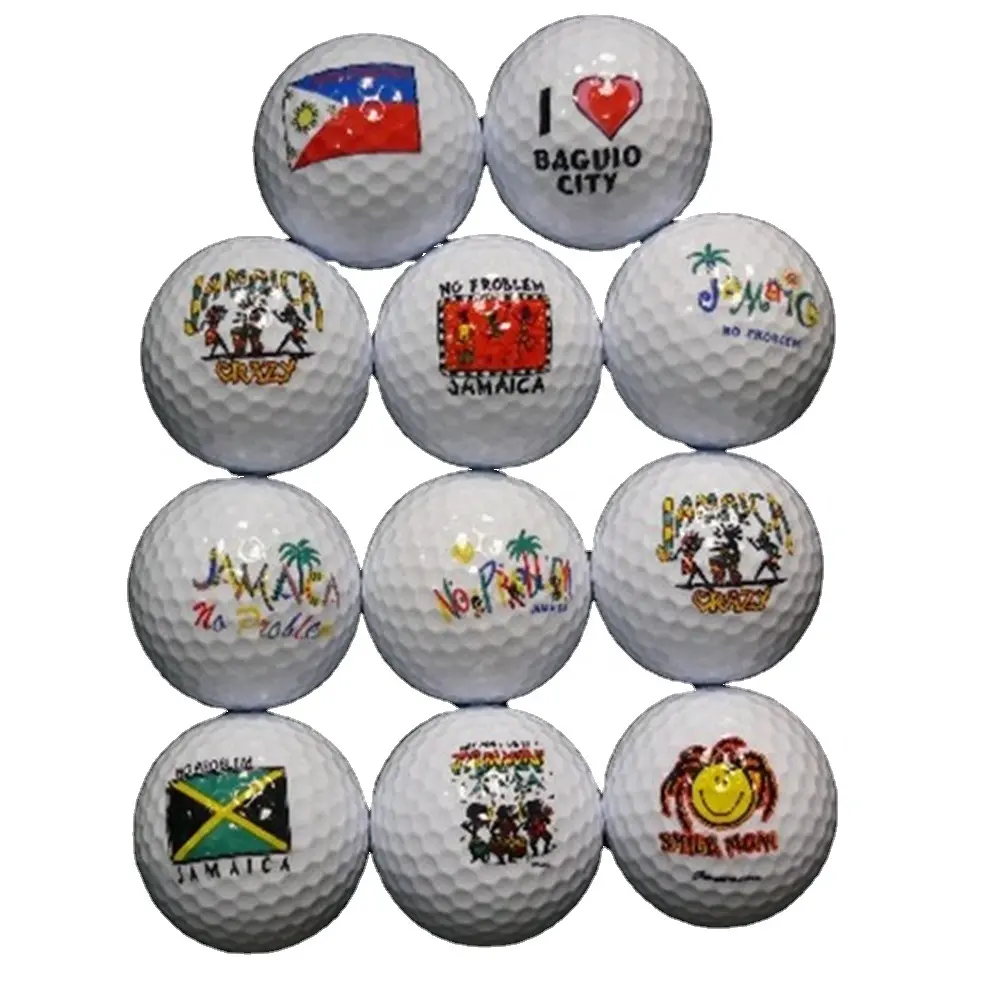 Palline da golf personalizzate a 2 strati con logo personalizzato di alta qualità