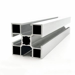 Perfil de Aluminio 4040 Grado Industrial Serie 6000 Anodizado en Óxido de Plata para Servicio de Corte de Barandas y Vallas de Banco de Trabajo - Product Image 1