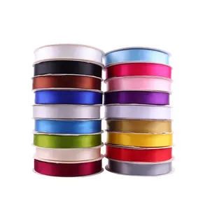 Satin Ribbon Wholesale for Packing 100% Polyester in Stock 4cm RIBBONS Custom Printed Ribbon