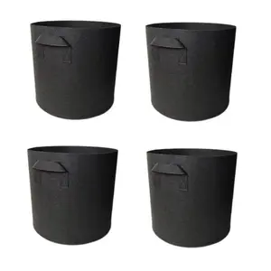 Black Fabric Planter Grow Pots Grow Bags Root Control Container Bag For Potato Tomato