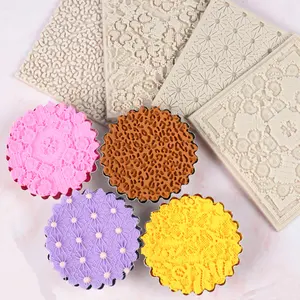 Strumenti di cottura stampo per dolci amore stampa leopardo stampo in Silicone fondente pizzo Texture stampa Mat stampo per dolci per cottura fai da te