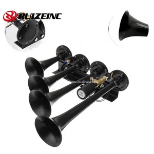 Tz-316 <span class=keywords><strong>4</strong></span> Train Treble Air Control Modifié Klaxon Électrique Quatre Tubes Ligne Droite Sifflet À Vapeur Camion - Product Image 3