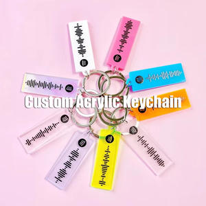 Nuevo Llavero Acrílico Personalizado con Impresión UV, Código de Canción de Lista de Reproducción, Regalos Promocionales, Código de <span class=keywords><strong>Spotify</strong></span>, Llaveros de Sublimación Musical - Product Image 2