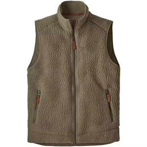 AQTQ fabbrica di sartoria per abbigliamento primavera e autunno edizione <span class=keywords><strong>Gilet</strong></span> di <span class=keywords><strong>lana</strong></span> logo personalizzato <span class=keywords><strong>Gilet</strong></span> in pile da <span class=keywords><strong>uomo</strong></span> - Product Image 2