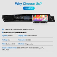 Sistema Multimedia Android de Doble Pantalla NaviHua, Reproductor GPS, Navegación Estéreo, Radio para Auto, Actualización para Porsche Panamera 970 2010-2017