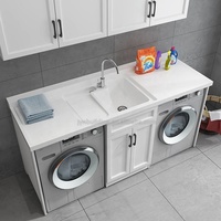Espace personnalisé aluminium balcon salle de bain armoire sèche-linge combinaison lavage piscine bassin salle de bain vanité combo