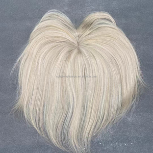 Parrucche HairStoric Full Lace con Colore Balayage, Capelli Umani Europei Indiani Remy Biondo Platino, con Frangia Sfumata - Product Image 2
