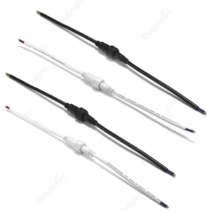 2 3 <span class=keywords><strong>4</strong></span> 5 lõi kết nối không thấm nước Cáp 0.5mm2 dây điện cho ws2812b LED Pixel dải đèn sân khấu bơi ánh sáng kém - Product Image 1
