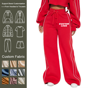 <span class=keywords><strong>Pantaloni</strong></span> <span class=keywords><strong>Larghi</strong></span> Casual da <span class=keywords><strong>Donna</strong></span> Autunno Inverno con Coulisse in Vita Tinta Unita con Strisce Laterali - Product Image 1