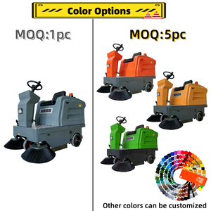Machine de balayage de voirie industrielle électrique autopropulsée pour l'extérieur avec brosses et filtre - Product Image 3