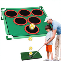 Ensemble d'entraînement de golf miniature amusant pour la famille, pour l'intérieur et l'extérieur, NAJA KY-GF-A005, avec des planches en EVA à velcro et des balles en plastique collantes