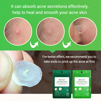 BREYLEE Patch pour boutons d'acné Autocollants pour le traitement de l'acné Outil pour enlever les boutons Soin de la peau Masque facial Crème contre l'acné Utilisation quotidienne