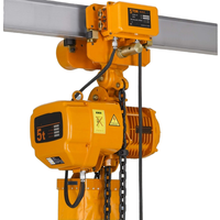 Palans à chaîne électriques de 5 tonnes, 380V, double vitesse, avec chariot électrique, télécommande sans fil, palan à chaîne électrique industriel pour levage