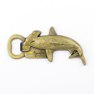 Custom Design Logo Zink Legering Strand Zee Dier Souvenir Vis Vorm Koelkast Magneet Flesopener - Product Image 3