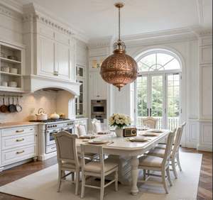 Juego de Muebles de Cocina Personalizados BALOM, Estilo Europeo de Lujo, Madera de Roble con Gabinetes Bajos para Fregadero e Isla de Cocina - Product Image 3