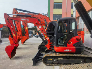 Mini-excavatrice sur chenilles Kubota U55 de marque japonaise d'origine, prix bas, Kubota U55-4 U55-5 Kx155, mini-excavatrice sur chenilles d'occasion - Product Image 4