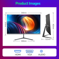 Moniteur de jeu PC Ultra-mince 24 pouces 200Hz IPS écran LCD 2K 1920x1080P FHD bureau nouvel écran d'ordinateur Ultra-mince 1080P