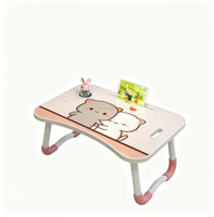 Table de lit intégrée, bureau d'ordinateur portable pliable simple, petit bureau pour chambre à coucher
