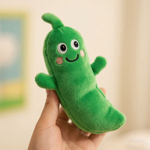 Juguete de Peluche de Frijol Verde Personalizado, Almohada de Peluche Suave con Forma de Vegetal para Niños, Regalo, Decoración del Hogar - Product Image 1
