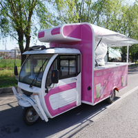 Camion de vente ambulante de glaces, chariot à café, bar, remorque alimentaire avec cuisine entièrement en acier inoxydable pour la vente au détail de snacks, hot-dogs et fast-food