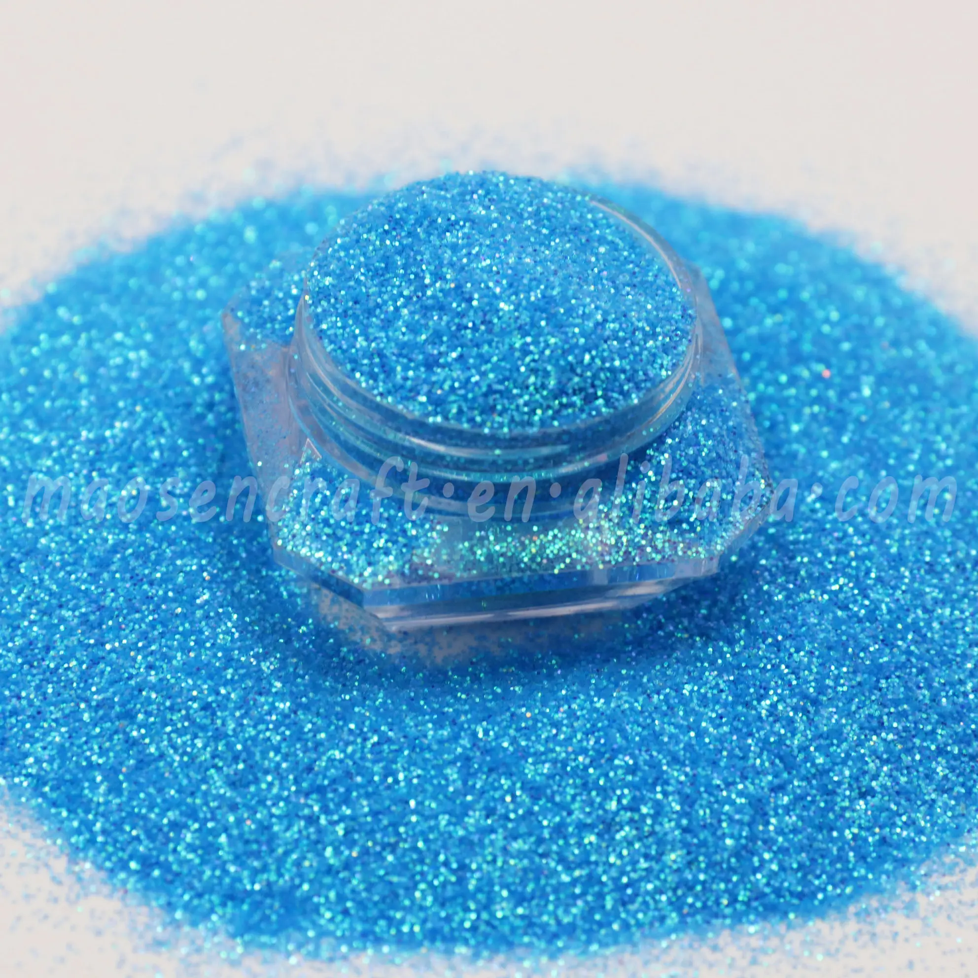 1kg Factory Bulk PET Irisierendes blaues Polyester-Fein glitter pulver für das Handwerk